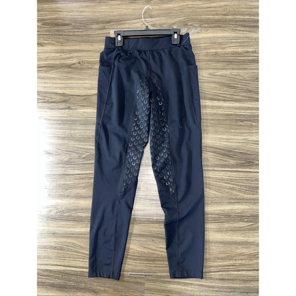 Fitst4 Sports Breeches Size M Black Women's Silicone Full Seat with Pocket